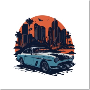 Volvo P1800 Vintage Car Posters and Art